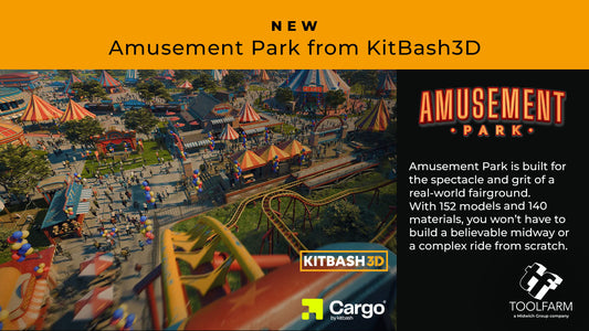 New: A Thrilling Amusement Park Kit from KitBash3D