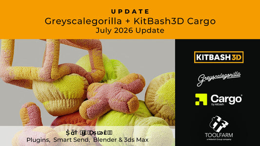 Cargo July 2026 Update: New Tools for 3ds Max, Blender, Cinema 4D