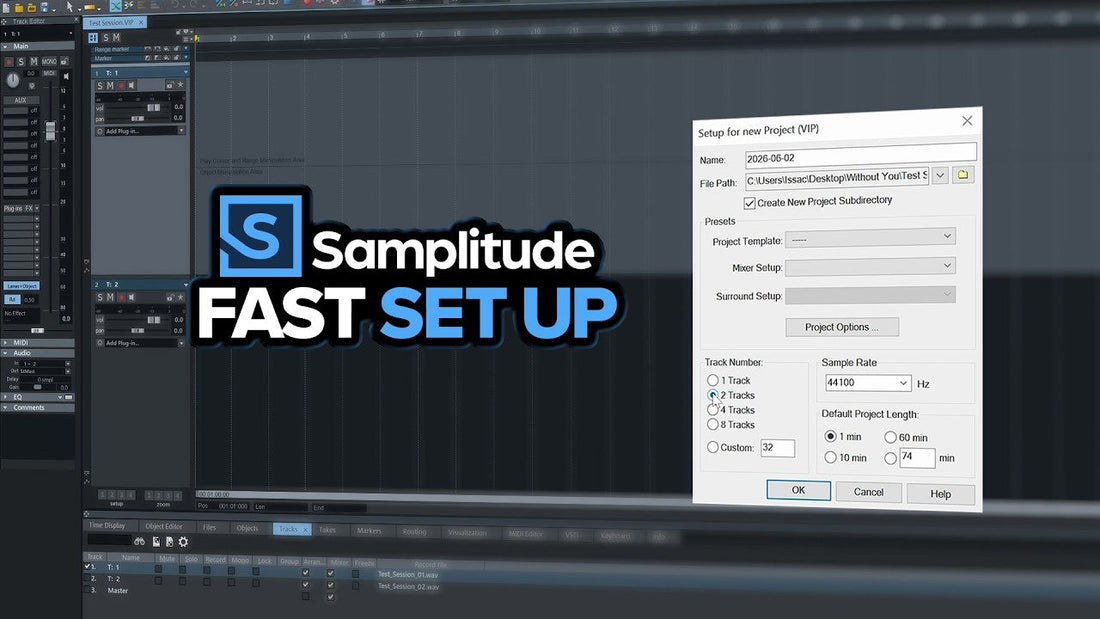 How to Set Up Your First Project in Boris FX Samplitude