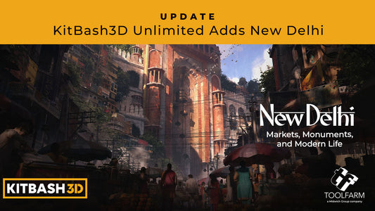 New Delhi Model Kit Now Available in KitBash3D Unlimited