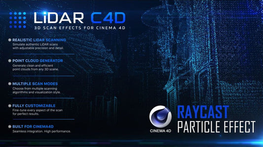 LiDAR C4D Now Available! Achieve Professional-Grade LiDAR and Point Cloud Visualizations in Cinema 4D