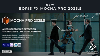 Boris FX Mocha Pro 2025.5 に、AIによる顔検出とマスキング機能が新たに搭載 – Toolfarm Japan