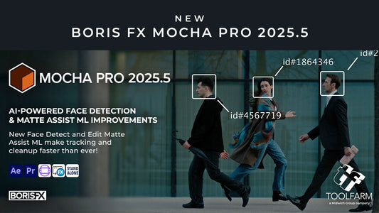 Boris FX Mocha Pro 2025.5 に、AIによる顔検出とマスキング機能が新たに搭載