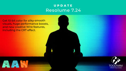 Resolume 7.24: 10-bit Color, Turbo Speed, and Killer New Wire Features
