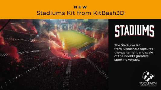 New: Stadiums Kit from KitBash3D