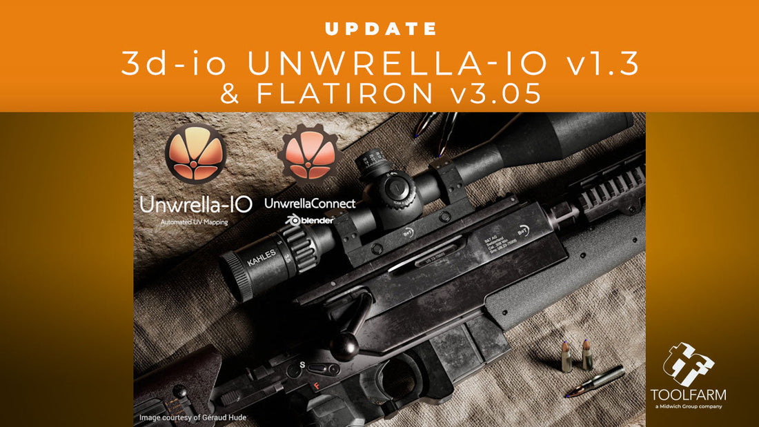 Update: 3d-io Unwrella-IO v1.3 & Flatiron v3.05 – “Fire Horse” Release