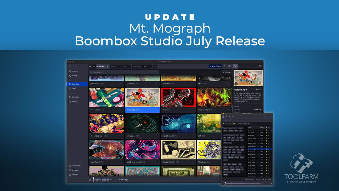 Update: Mt. Mograph Boombox Studio July Release