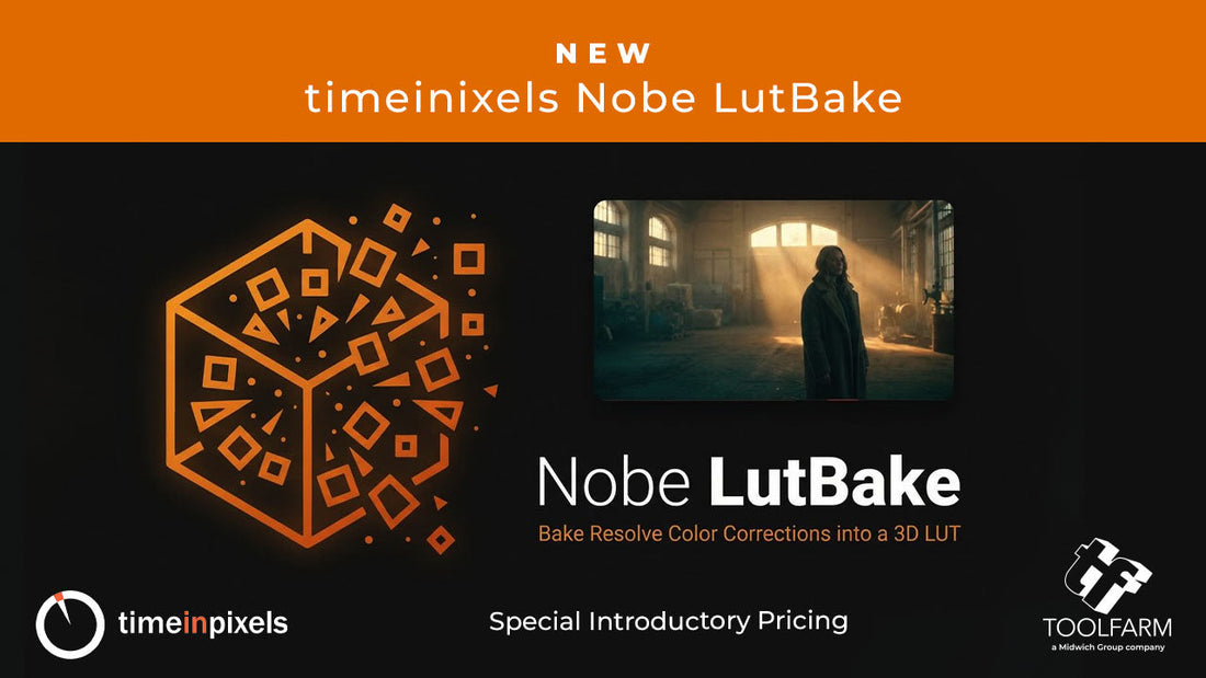 timeinpixels Nobe LutBake is a new tool to turn DaVinci Resolve into a powerful software LUT box.