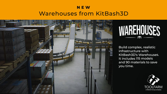 New Release: Warehouses from KitBash3D
